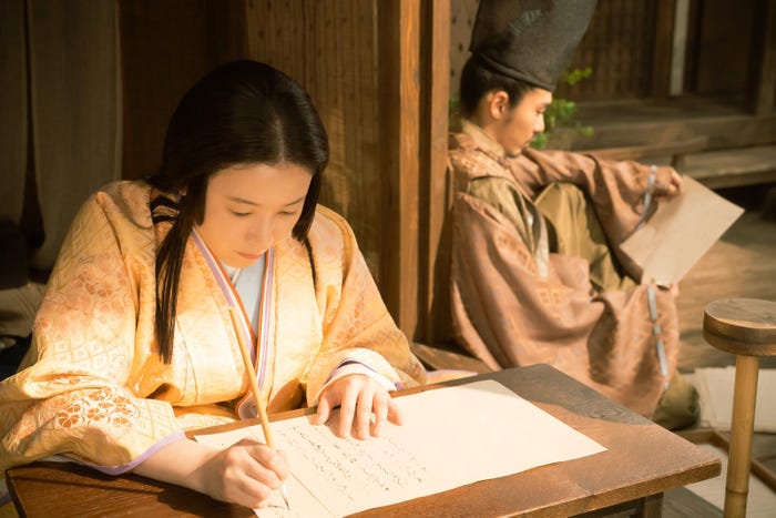 吉高由里子、柄本佑「光る君へ」第32話(C)NHK
