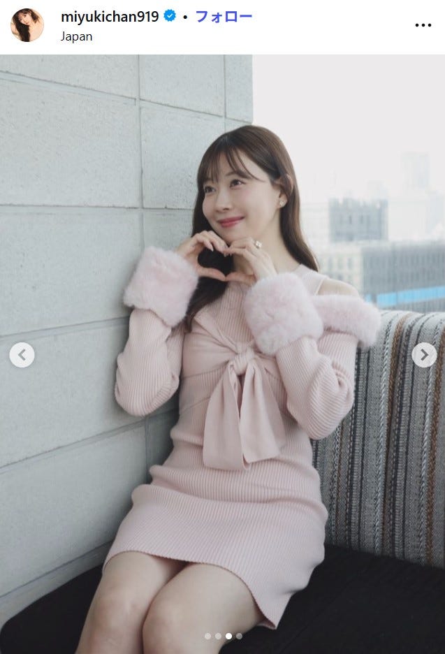 渡辺美優紀Instagramより