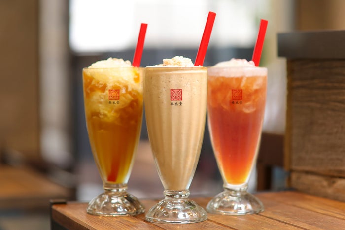 台湾モーニングのドリンクは約15種から／画像提供：春水堂