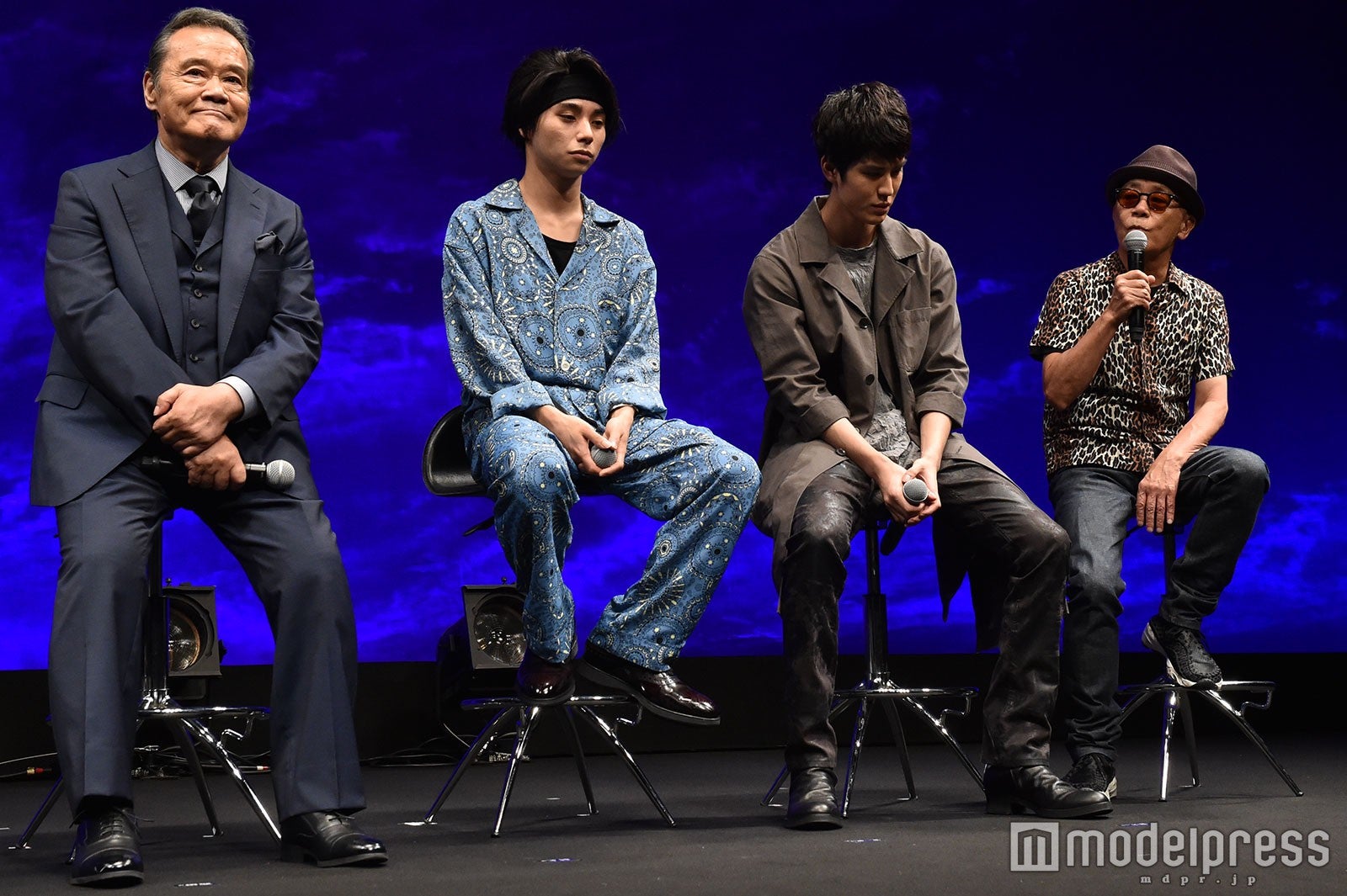 西田敏行、村上虹郎、寛一郎、廣木隆一監督（C）モデルプレス