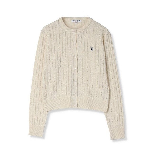 しまむら ケーブルニットカーディガン(U.S.POLO しまむらのケーブルニットカーディガン(U.S.POLO