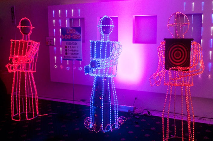 イルミ体験エリア／画像提供：大阪城イルミナージュ実行委員会