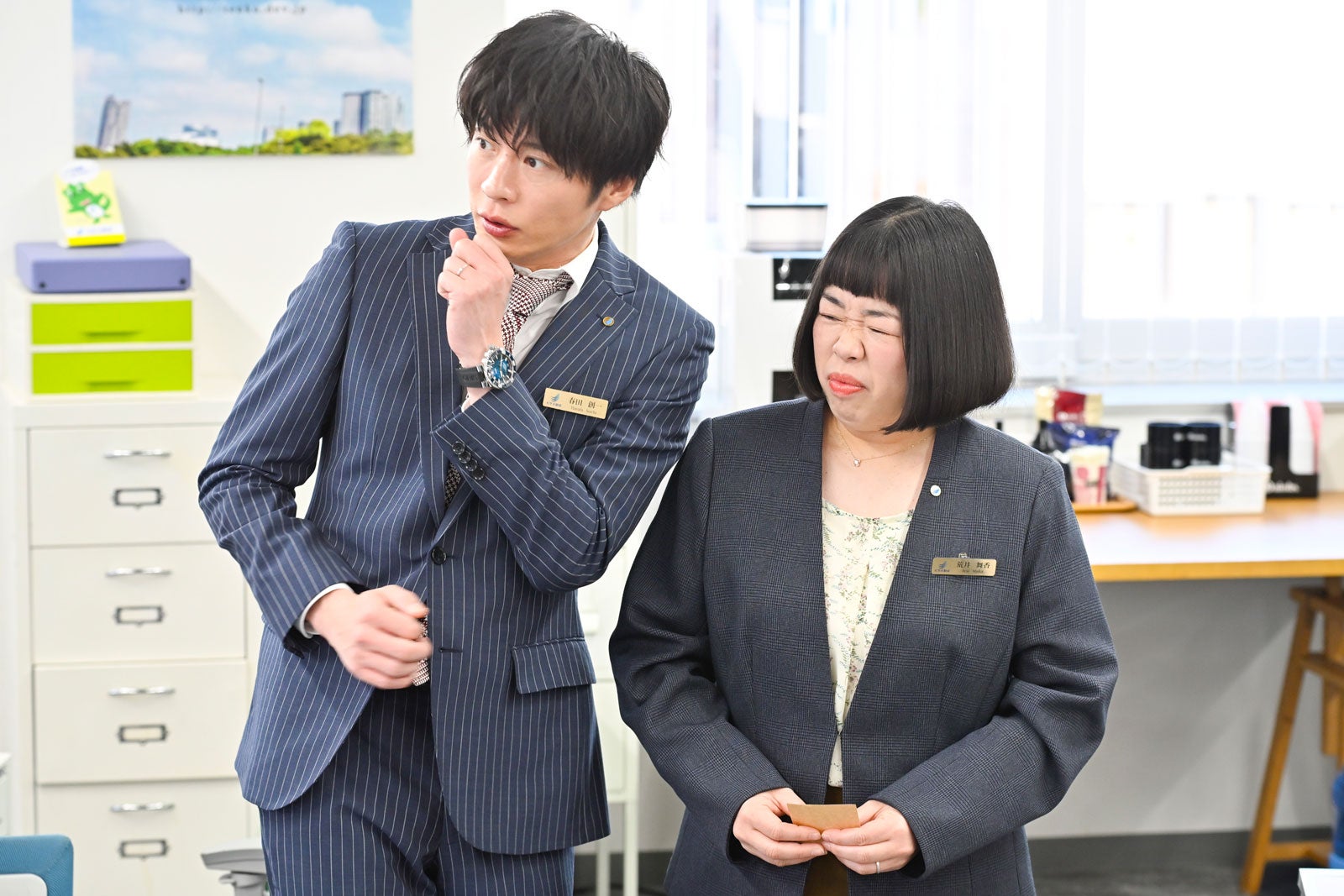 田中圭、伊藤修子「おっさんずラブ-リターンズ-」第5話（C）テレビ朝日