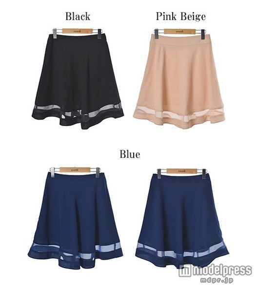 フレアシースルースカート「coordi」4,860円（税込）