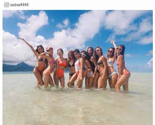 島袋聖南・宮城舞・MEGBABYらハワイで美ボディ開放「Natural Beauty Camp 2016」開催中