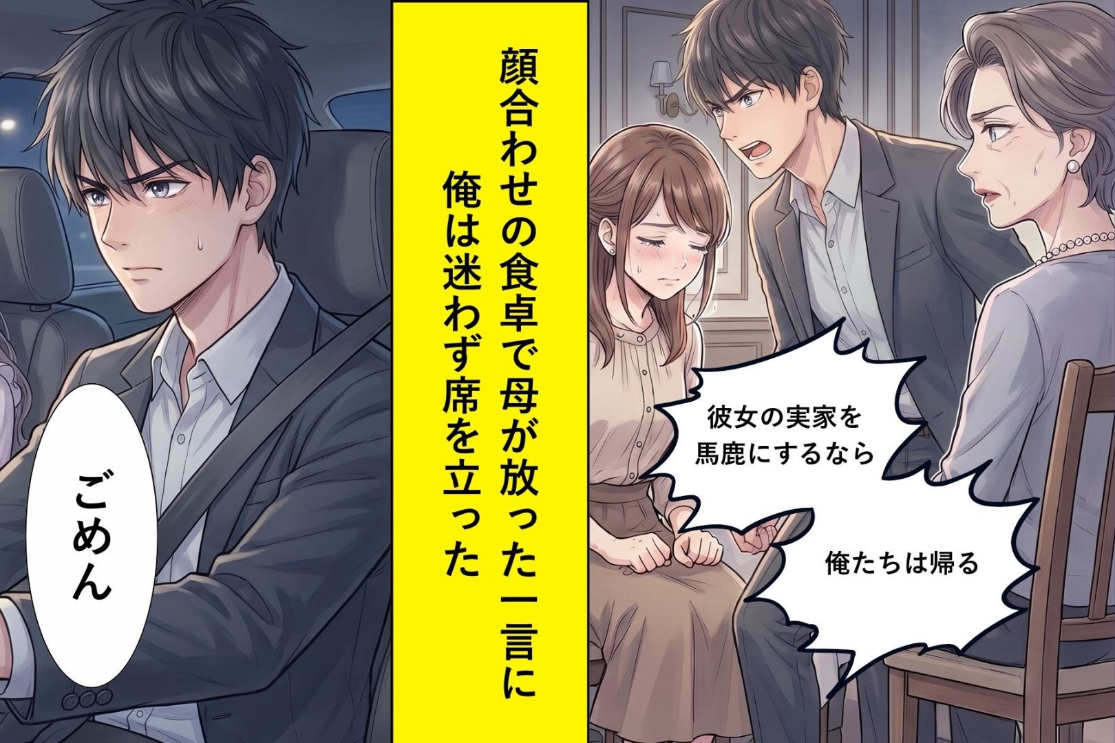 あの食卓で母に逆らった俺が、まだ彼女に打ち明けられずにいること