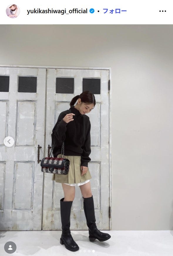 柏木由紀Instagramより