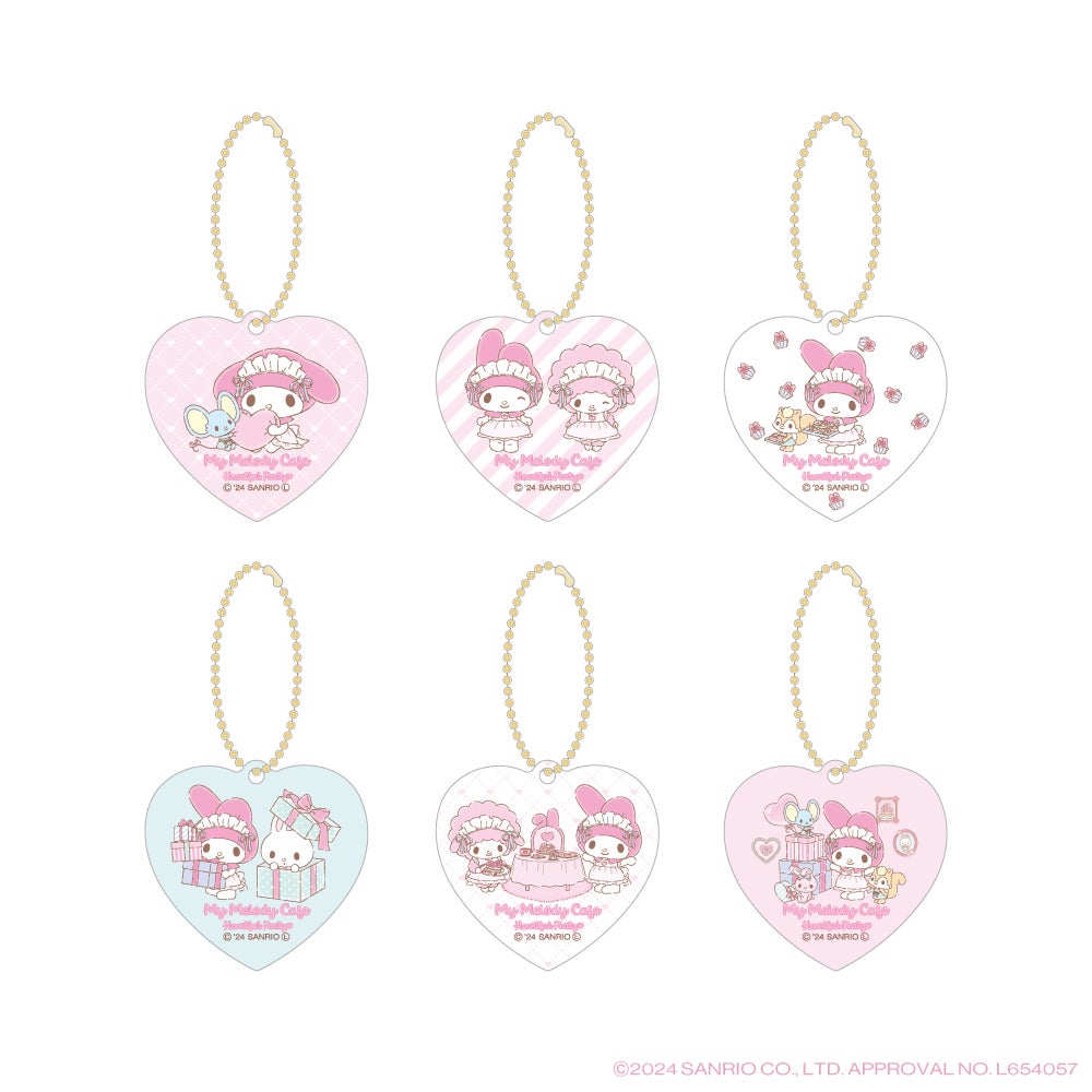 アクリルキーホルダー（ランダム6種）税込770円（C）2024 SANRIO CO．，LTD．APPROVAL NO．L654057