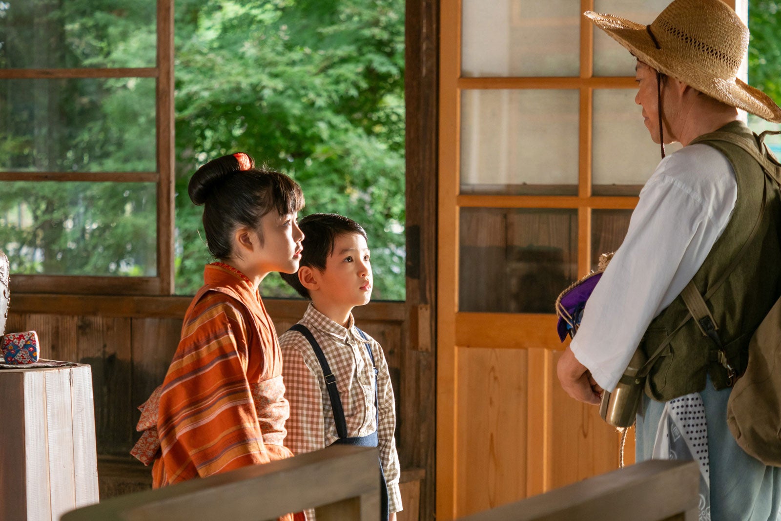 永瀬ゆずな、木村優来、阿部サダヲ「あんぱん」第7話（C）NHK