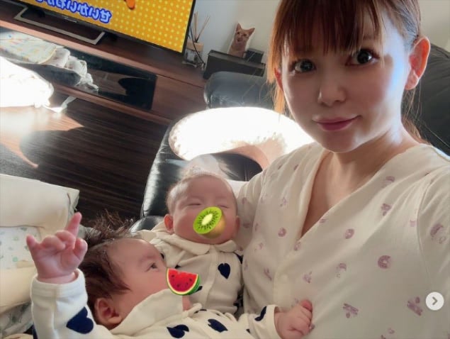 「子供に歌うの夢だったのが、叶った！」中川翔子、”生後2か月”双子息子に歌のプレゼント