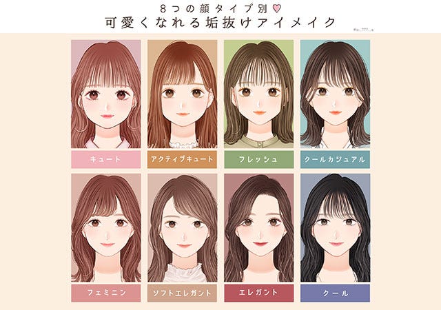 似合うメイクでもっと可愛くなれる 8つの顔タイプ別 垢抜けアイメイクのポイント モデルプレス 似合うメイクでもっと可愛くなれる 8つの顔タイプ別 垢抜けアイメイクのポイント モデルプレス