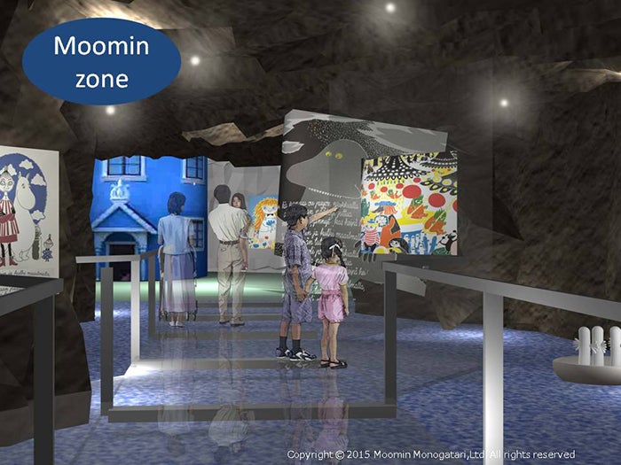 「Moomin zone（ムーミンゾーン）」は物語の世界を楽しめる施設やショップ、レストランを展開／画像提供：フィンテック