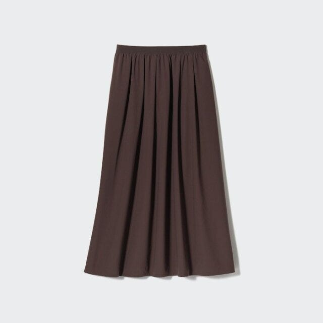 ユニクロ　スカート　上品　ロング
