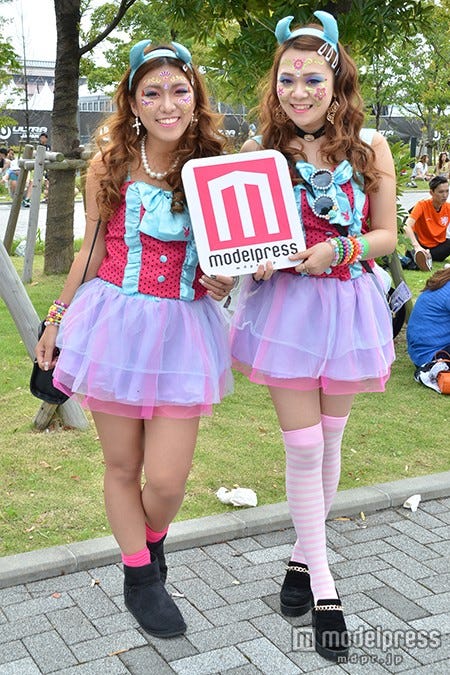 会場に集まったオシャレ女子たち