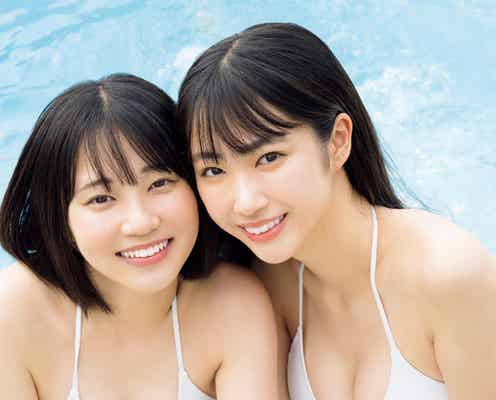 「ミスマガジン2022」瑚々&咲田ゆなら、美ボディ輝くビキニ姿披露