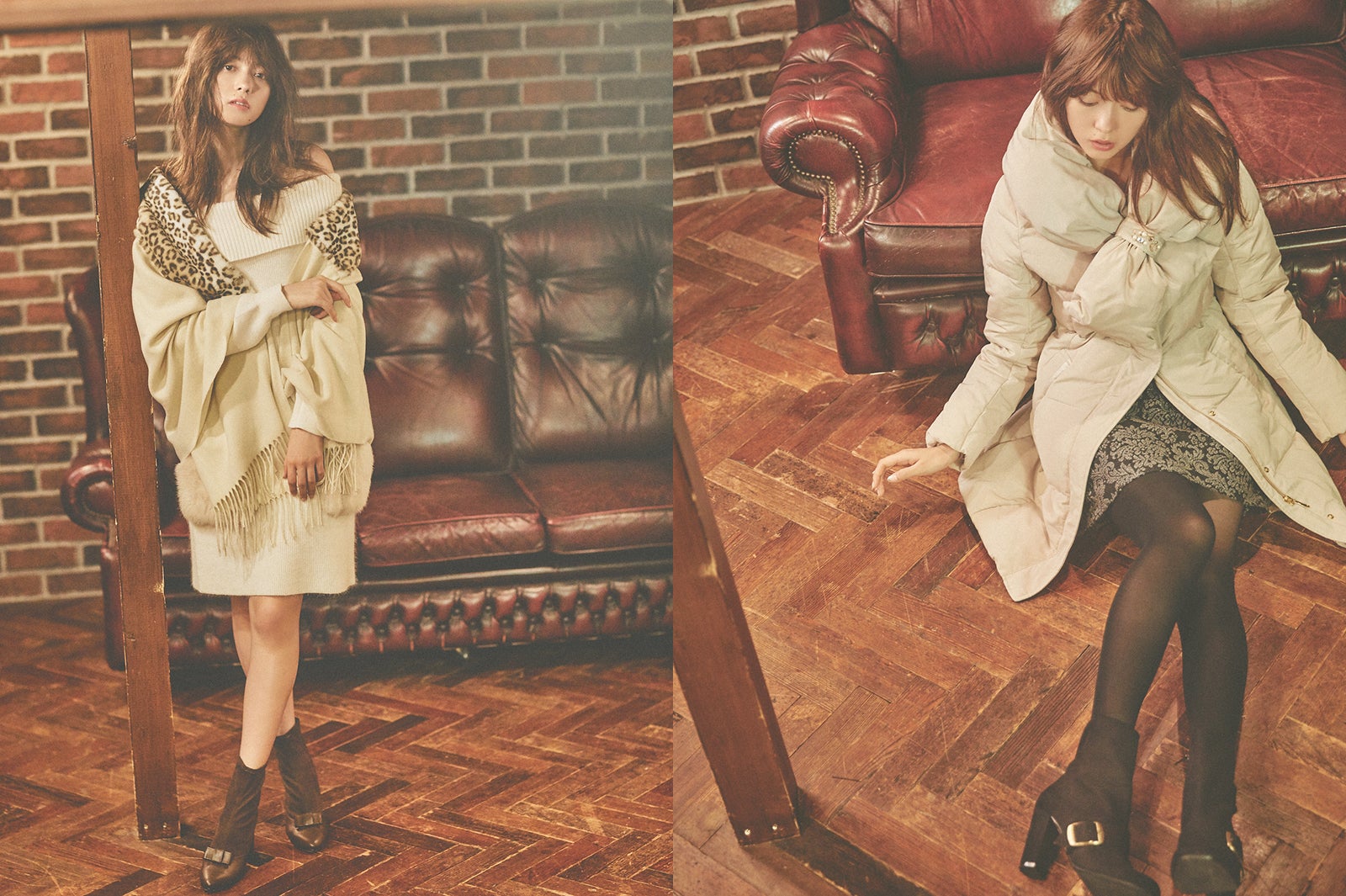 冬アクセントは“柄”がイイ！差のつくシンプルコーデ