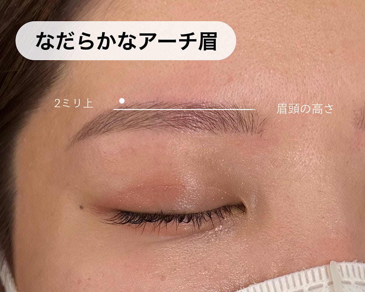 なだらかなアーチ眉の眉山