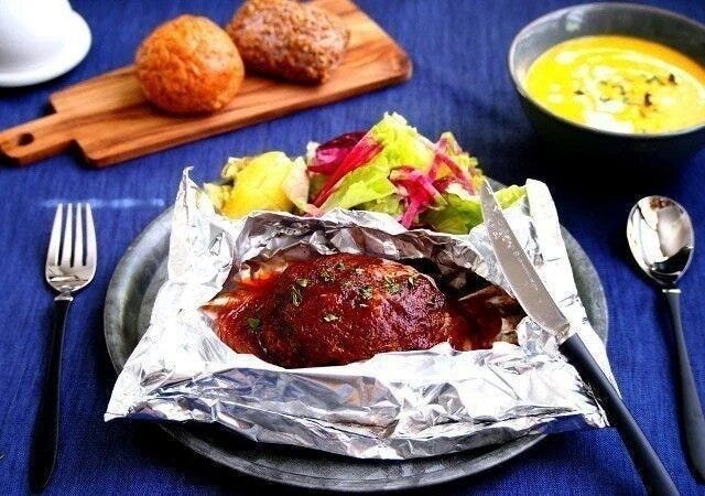 包み焼きハンバーグ