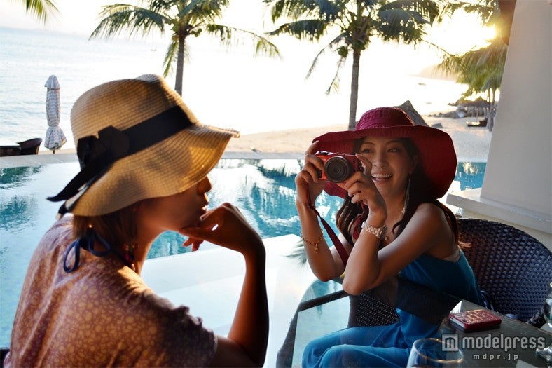 サンセットでは幻想的なムードを演出してくれます／ダナンビーチ