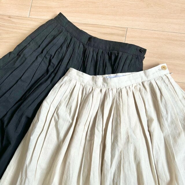ユニクロ　スカート　リネン