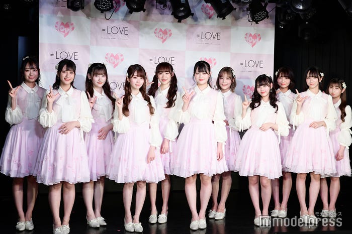 =LOVE/(左から)瀧脇笙古、佐々木舞香、齋藤樹愛羅、大谷映美里、音嶋莉沙、高松瞳、諸橋沙夏、齊藤なぎさ、大場花菜、野口衣織、山本杏奈 (C)モデルプレス