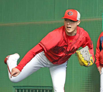 広島・森下 自身初のキャンプ初日から2日連続ブルペン28球 直球には力「悪くはなかった」