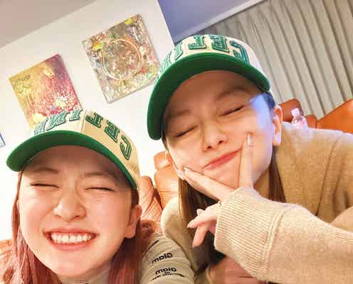 山本舞香、平フラNICOバースデー祝福でお揃い帽子の2ショット公開「待ってました」「可愛すぎる」の声