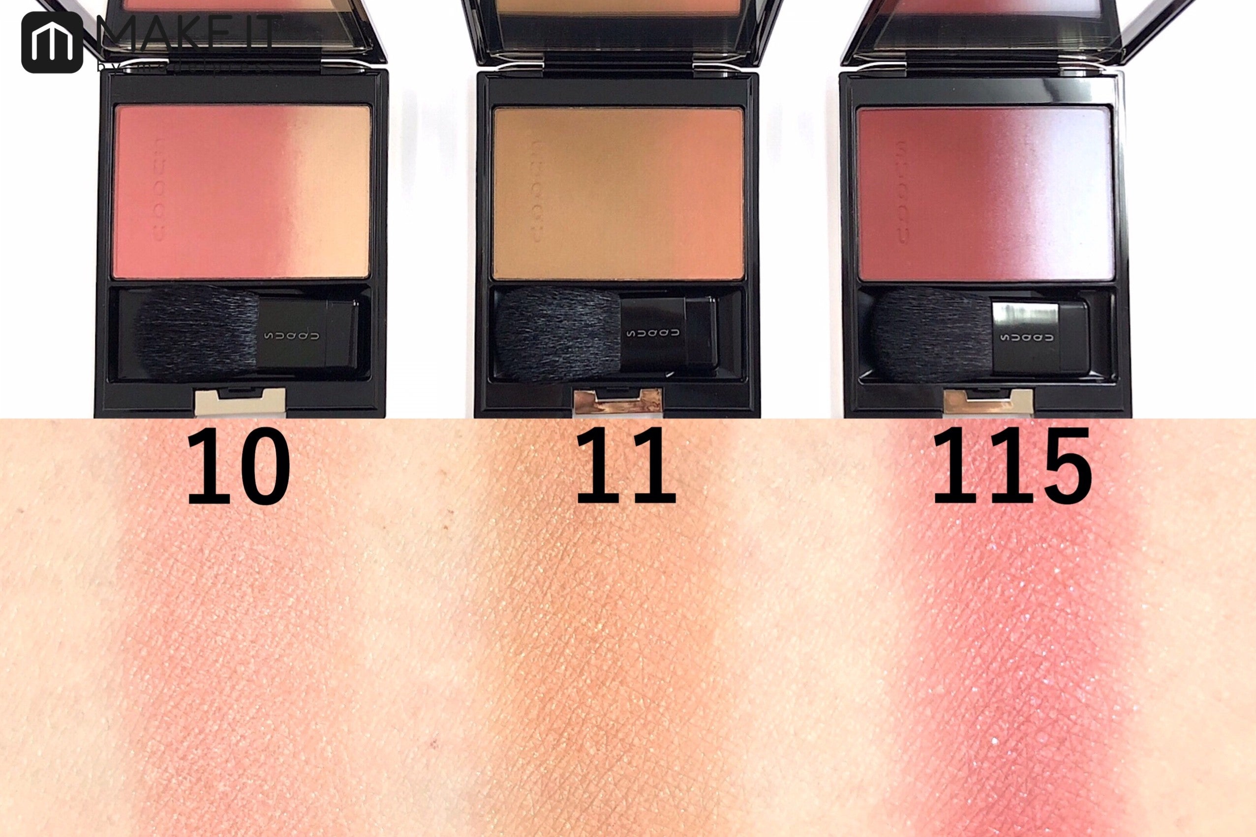 （左から）10、11、115 (C)メイクイット