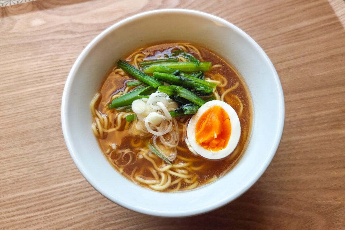 無印良品・生麺を熟成乾燥させたラーメン