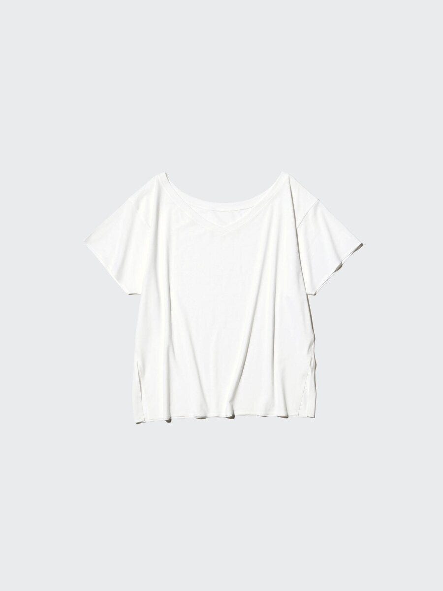 2026春夏ユニクロ大人女性おすすめエアリズムリラックスVネックT