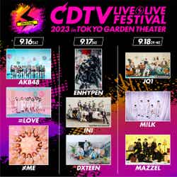 「CDTVライブ！ライブ！フェスティバル2023」出演者（C）TBS