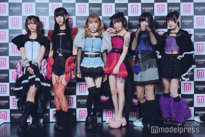 (左から)天國3ゅ姫、千椿真夢、戦慄かなの、大森靖子、猫猫猫はう、荼緒あいみ/ZOCX(C)モデルプレス