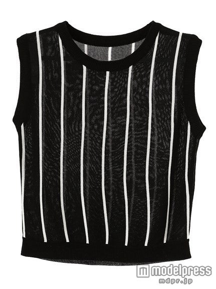ストライプノースリーブニット「fifth」3,013円(税込)