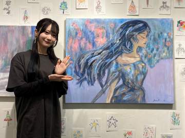 Rain Tree橋本真希 初挑戦の油絵でF30号の大作をお披露目「本当に終わりが見えなかった」