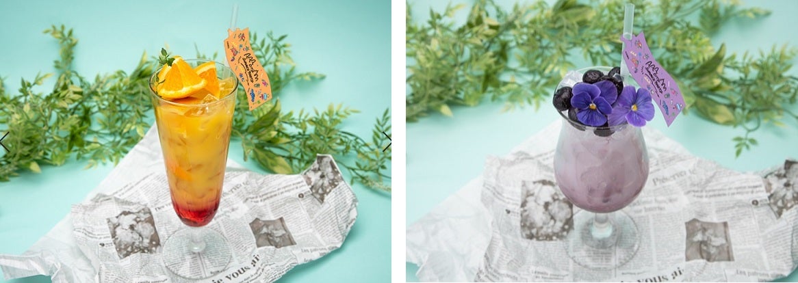 夕焼けオレンジ890円、バイオレットフラワー890円（税抜）（C）AMG