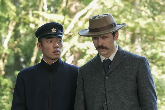 日高由起刀、トミー・バストウ「ばけばけ」第57話(C)NHK