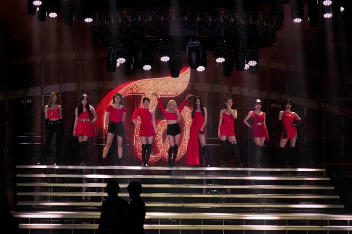 TWICE/リハーサルの様子(C)NHK