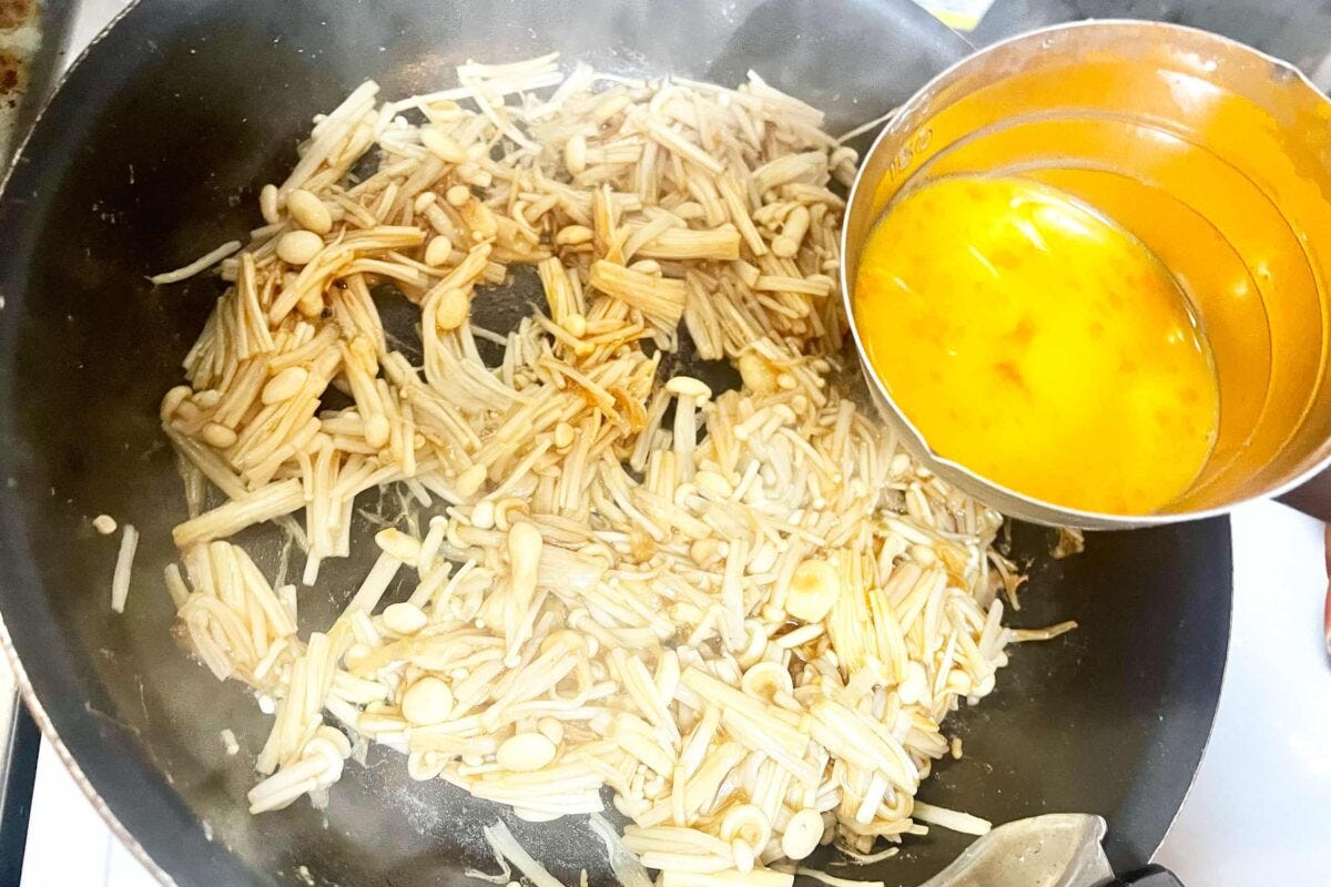 えのきの爆速卵炒め