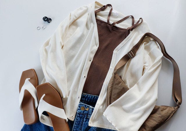 しまむら　キャミソール　コーデ