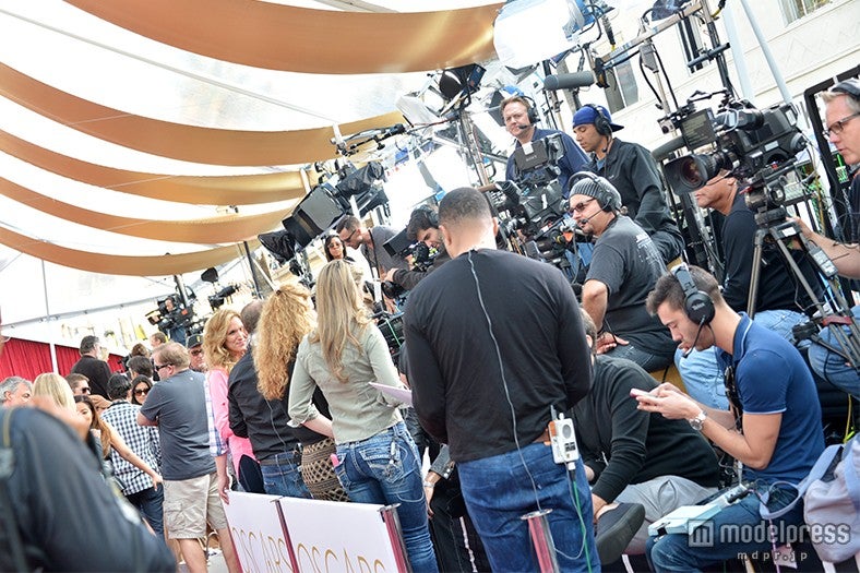 第87回アカデミー賞、レッドカーペット会場準備の様子（米・ドルビー・シアター／画像：モデルプレス）