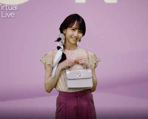 乃木坂46佐藤楓、サイドポニーの初夏コーデが可愛い<Tokyo Virtual Runway Live by GirlsAward>