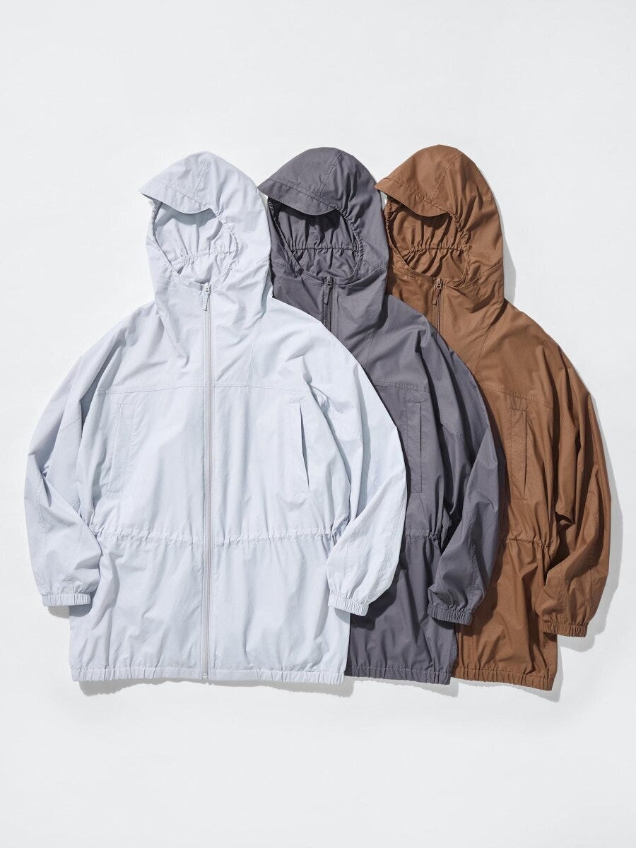 2026ユニクロ春大人女性おすすめUVカットシアーオーバーサイズパーカ