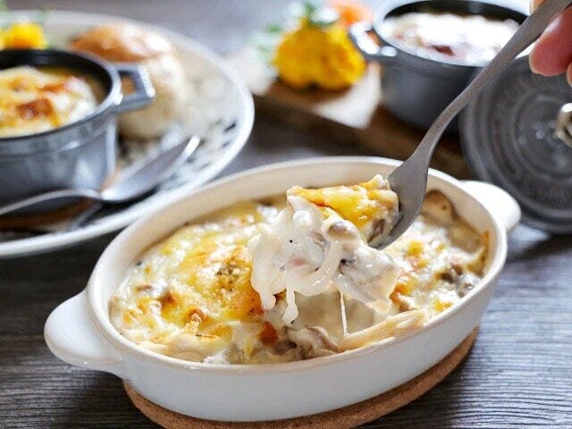 きのことベーコンのグラタン きのことベーコンのグラタン