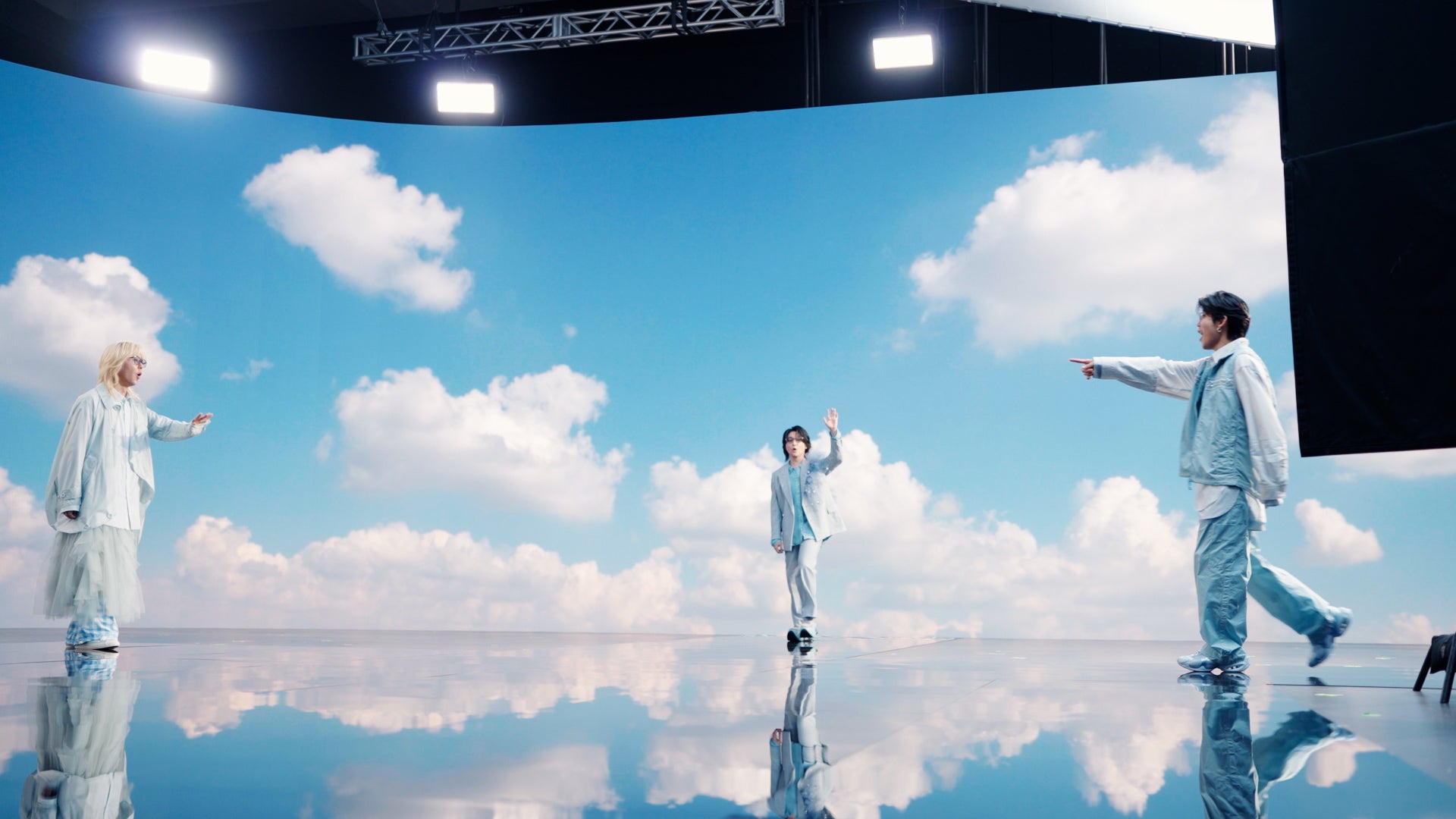 Mrs. GREEN APPLE／新TVCM『眼鏡市場「空景色」篇』メイキング（提供写真）
