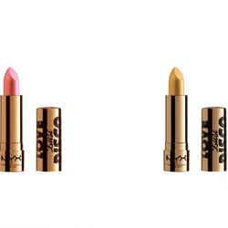 （左から）LLDMLTR01 カラー・ザッツ マイ ジェム、LLDMLTR02 カラー・ゴールド ディッパー／各1,300円（税抜） ／画像提供：NYX Professional Makeup