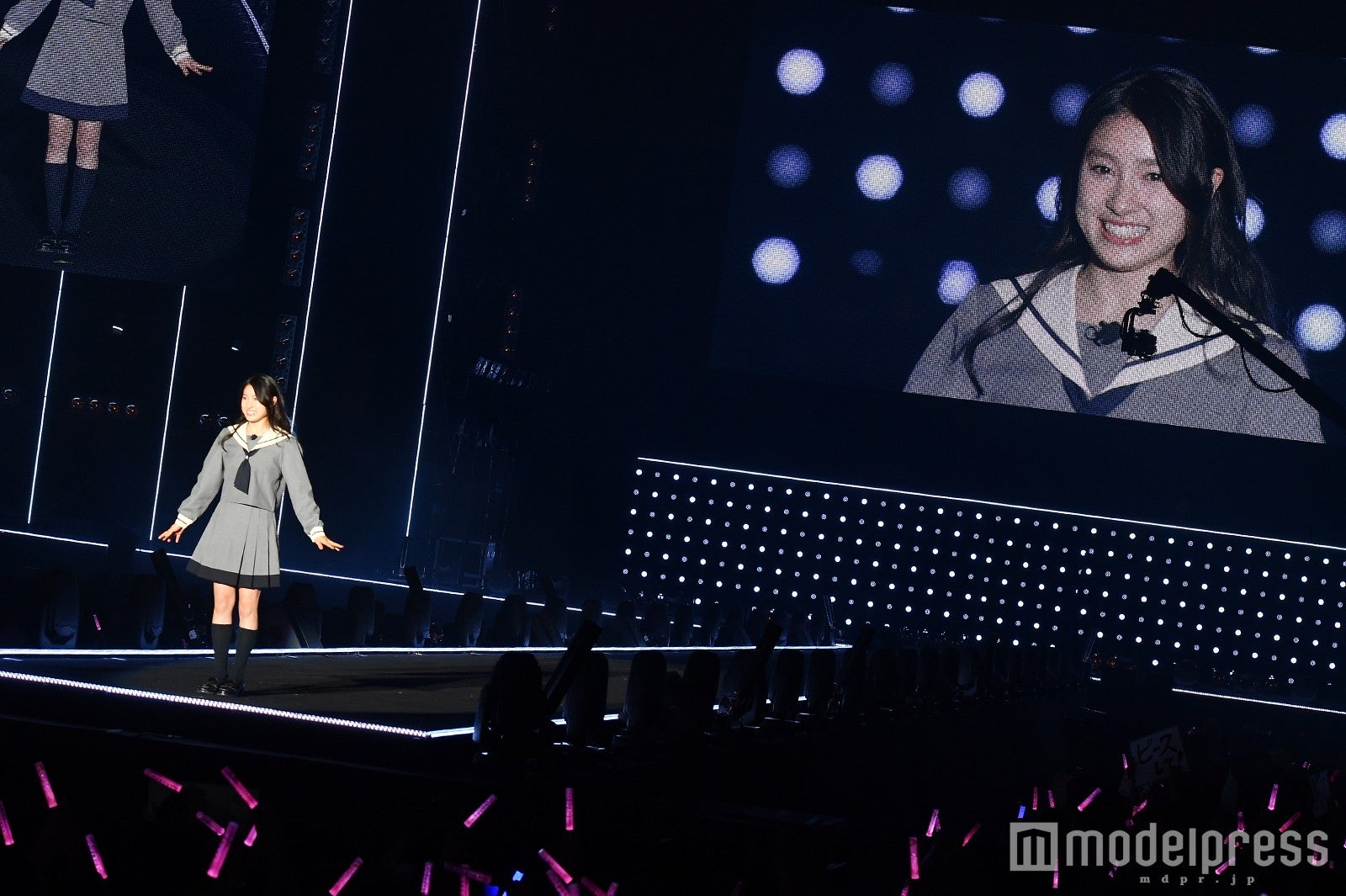 映画「PとJK」の制服姿で登場した土屋太鳳／映画「PとJK」ステージより（C）モデルプレス