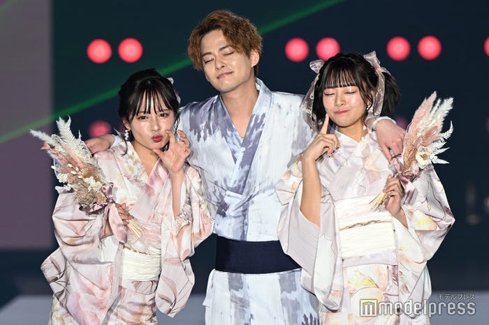 山田菜々、中山優馬、山田寿々(C)モデルプレス