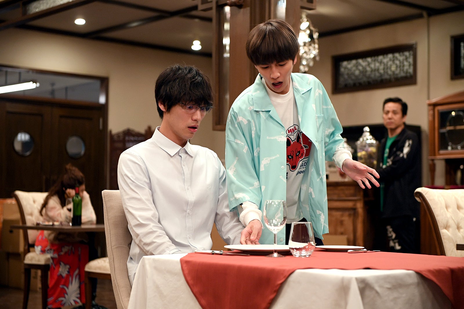 福士蒼汰、志尊淳／『Heaven？～ご苦楽レストラン～』より（C）TBS