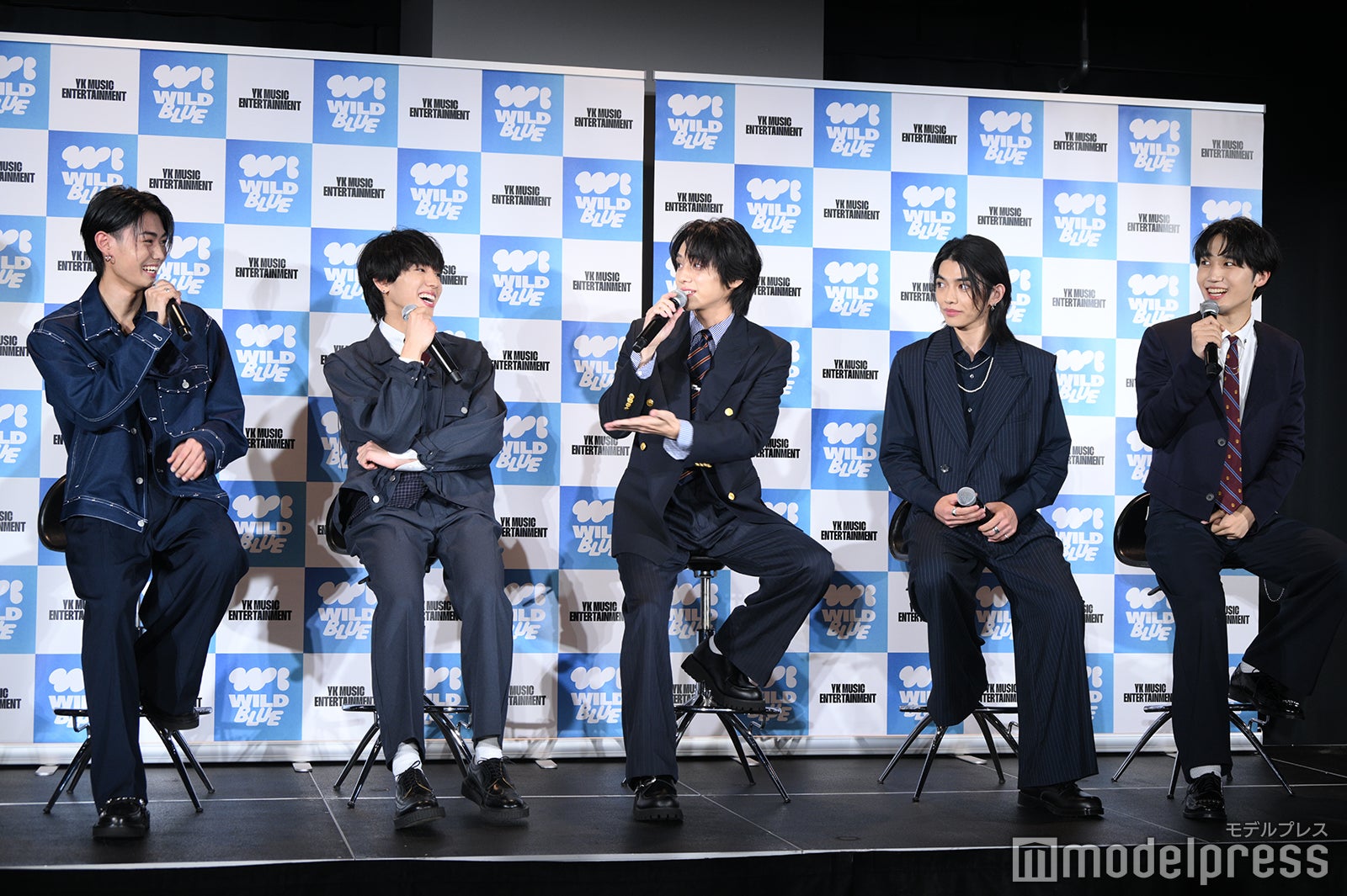 WILD BLUE（左から）鈴陽向、池田優斗、山下幸輝、宮武颯、鈴川直弥（C）モデルプレス