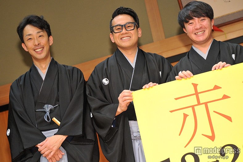 （左から）北村有起哉、宮川大輔、濱田岳（C）モデルプレス